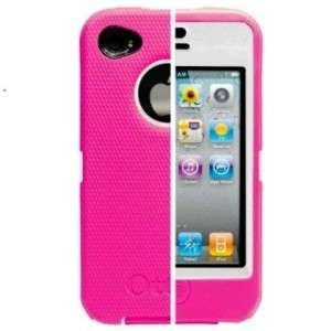   OtterBox Defender Apple iPhone 4 4G 4S Pink & White Case & Clip  