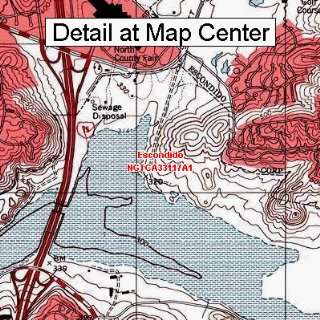 USGS Topographic Quadrangle Map   Escondido, California (Folded 