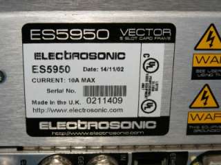 Electrosonic ES5950 Vector image processor 5U Card Cage  