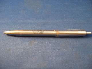 Vintage Metal Ink Pen Silvertone Chrome Ritepoint Tenn  