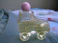 AVON ROLLER SKATE GLASS BTL w/COLOGNE   1980  