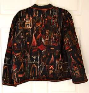 CHICOS Jacket Asian Inspired (Womens CHICOS Size 3) EUC  