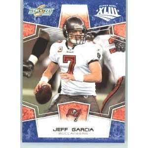 Super Bowl XLIII Blue Border # 302 Jeff Garcia   Tampa Bay Buccaneers 