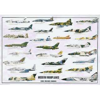  Safari 20068 Modern Warplanes Poster   Pack Of 3   Rolled 