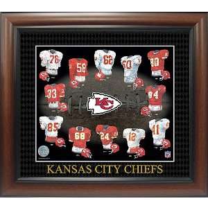   City Chiefs Evolution of the Team Uniforms Picture Frame Sports