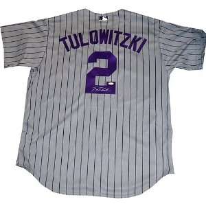 Troy Tulowitzki Signed Uniform   Authentic