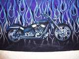 Dragonfly Biker Shirt Skull Motorcycle Flames Black XXL 2X XX Large 