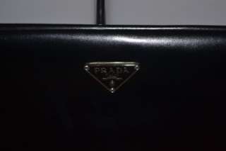   Cerniera Lux Black Leather Hand Bag BR1386 Authentic Purse  