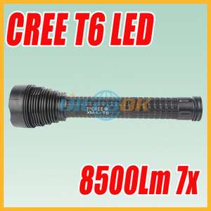 Super Bright 8500Lumen 7x CREE XM L XML T6 LED 5Mode Flashlight light 