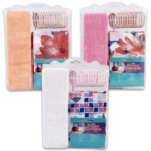 Shower Curtain Set with Towel, 72X72 Case Pack 36