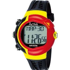   Digital Multi Function Black, Red & Yellow Rubber
