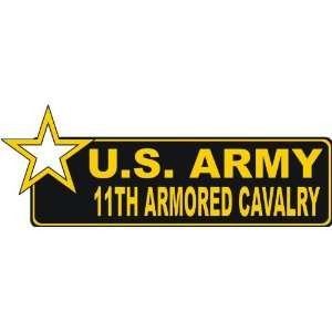  United States Army 11th Armored Cavalry Bumper Sticker 
