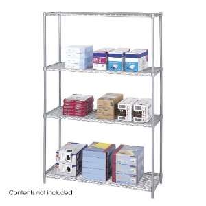  Safco Industrial Wire Shelving, 48 x 18