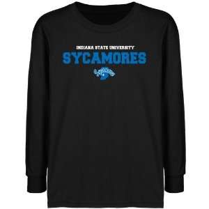 Indiana State Sycamores Youth Black University Name Long Sleeve T 