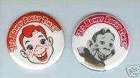 HOWDY DOODY TIME PINS   SET OF 2 OLD TIME TV  