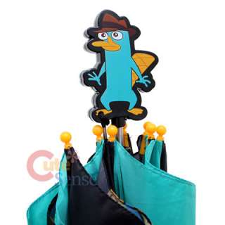 Phineas and Ferb Agent P Kids Umbrella w/Figure Handle  