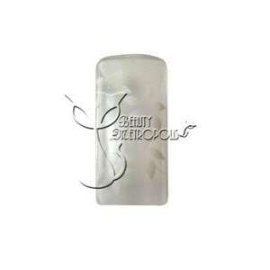 Clear/White Floral Pre designed Acrylic/UV Gel Artificial/False French 