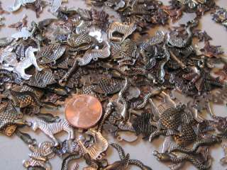   Stamped Metal Dangles/ Charms/ Drop Findings  Wildlife Mix  USA Seller