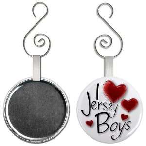  I HEART Jersey Shore Boys 2.25 inch Button Style Hanging 