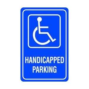 Handicapped Prkng ,eg,wht/blue,al,18x12   BRADY  