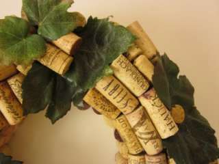 Ohio Wine Cork Wreath 16 180+ Used (Recycled) Corks  