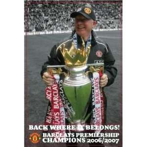  Football Posters Manchester United   Sir Alex Celebration 