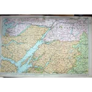  MAP 1907 SCOTLAND INVERNESS ARGYLL PERTH ISLAND MULL