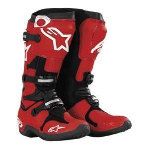   10 MOTOCROSS BOOTS      NEW 2009 (US SIZE 8, RED / WHITE