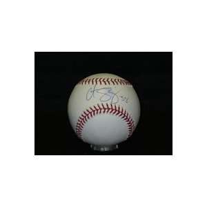  Signed Schilling, Curt MLB Baseball in Blue Ink on The 