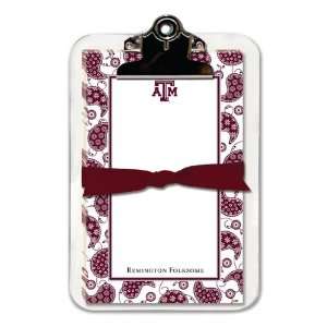   College Clipboard & Notesheets   Paisley (Texas A&M University