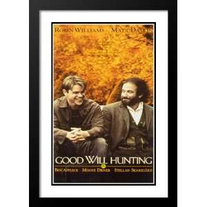 Good Will Hunting 20x26 Framed and Double Matted Movie Poster   Style 