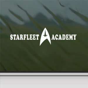 STAR TREK STARFLEET ACADEMY White Sticker Laptop Vinyl 