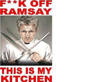 Kitchen APRON featuring celebrity chef Gordon Ramsay  