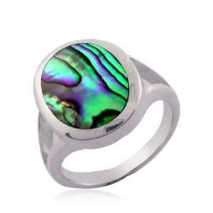   Abalone Sea Shell Ring size 12  Arts, Crafts & Sewing