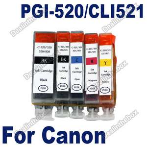   /CLI 521 Ink Cartridges for CANON Printer Chip iP4600 ip3600 MP540