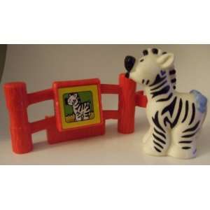 Little People Zebra & Zerba Fence Piece 2001 Mattel Replacement Figure 