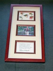 Vintage Fly Fishing, Nick Bickison Fly Display Board.  