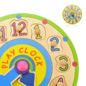  HONGJI The Happy Clock Wooden Blocks Toys & Games