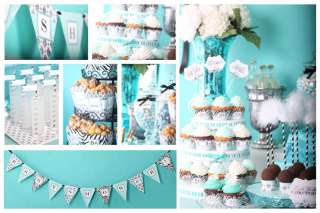 Black Blue Zebra Cake Pop Kits Decorations Damask Cake Pop Kits Doc 