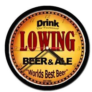  LOWING beer and ale cerveza wall clock 