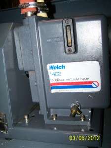 Welch 1402 DuoSeal Belt Drive Rotary Vane Mechanical Vacuum Pump 