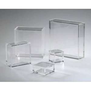   01835 10 x 10 Square Acrylic Pedestal, Clear Finish