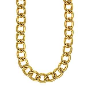  14K Gold Yellow Large Link 17.5mm Necklace 16.5 Inch 
