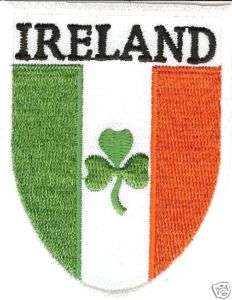 Ireland Flag Shamrock Patch/Badge/Crest Iron/Sew On  