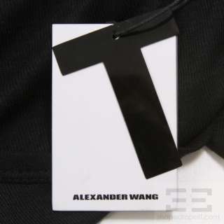 By Alexander Wang Black Long Sleeve Semi Sheer Knit Dress Size Small 