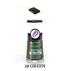  Nabi Magnetic Nail Polish   20 Green .5 oz. Beauty