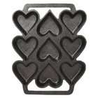 SCI Cast Iron Heart Shaped Cake Pan, 9 x 7.5 Inch