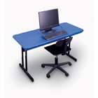 Correll Blow Molded 72 x 30 Keyboard Height Work Station by Correll