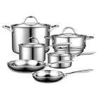 Neway NC00210 Multi Ply Clad Stainless Steel 10 Piece Cookware Set
