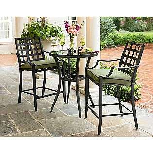 Avondale 3 Pc. High Bistro Set  Jaclyn Smith Today Outdoor Living 